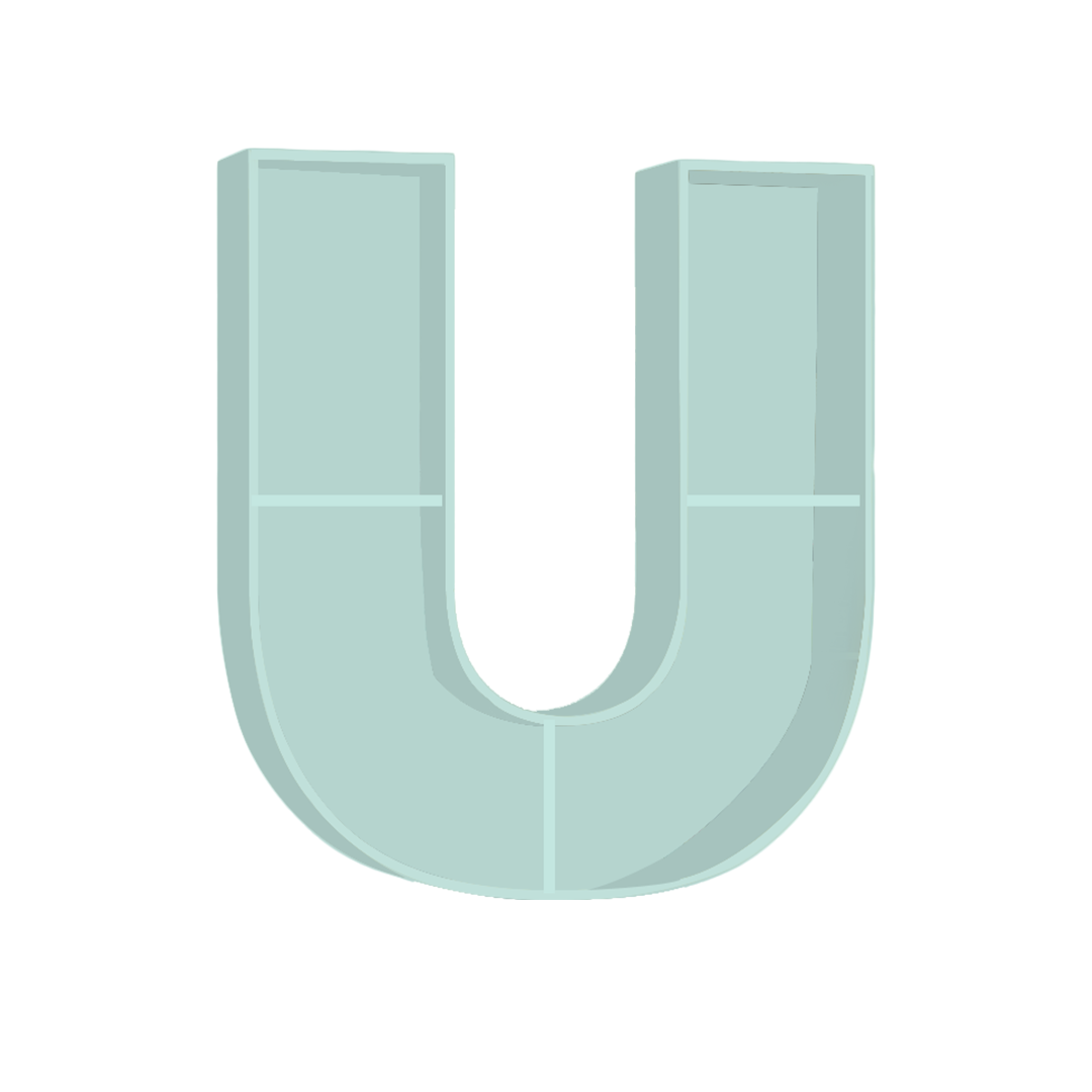 U - Alphabet Shelf