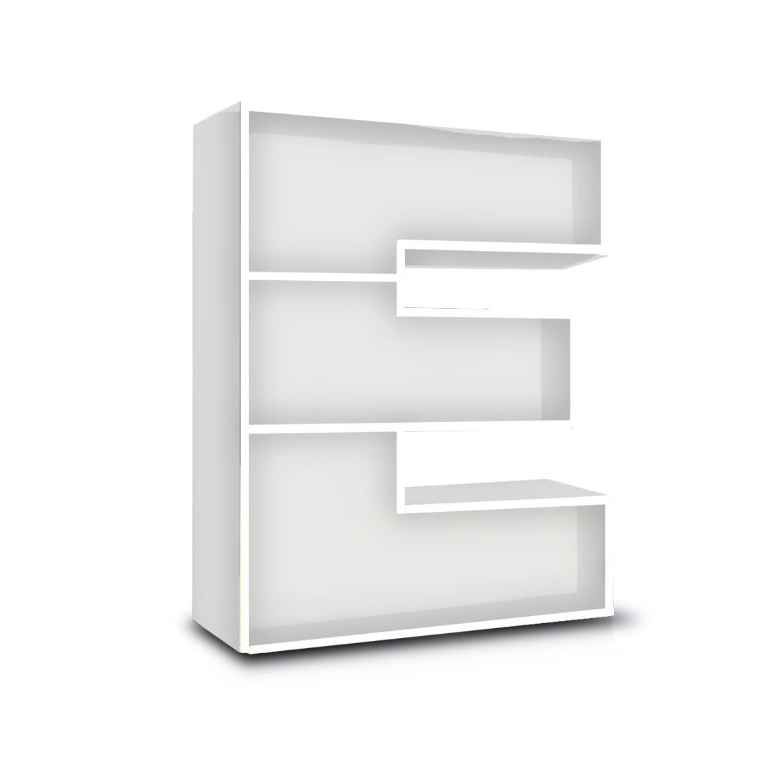 E - Alphabet Shelf | Shelf for books | Customised to child's name