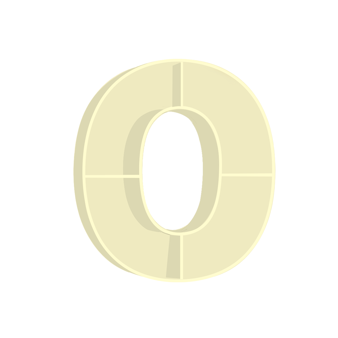 O - Alphabet Shelf