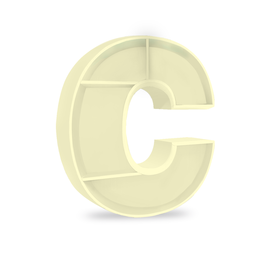 C Alphabet shelf