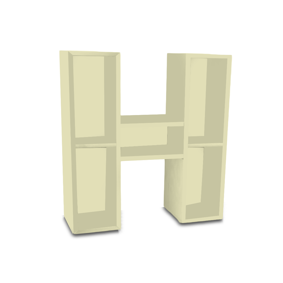 H Alphabet Shelf