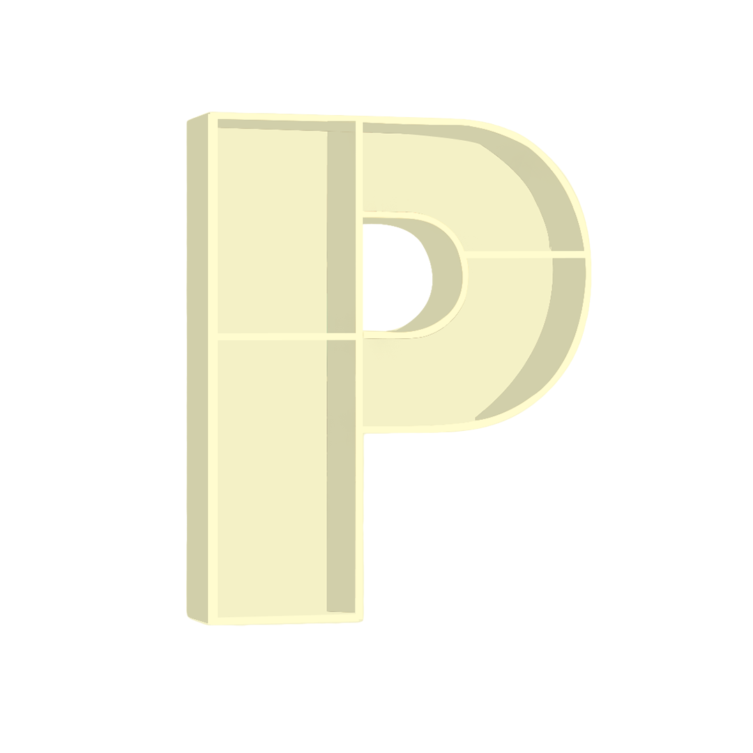 P - Alphabet Shelf