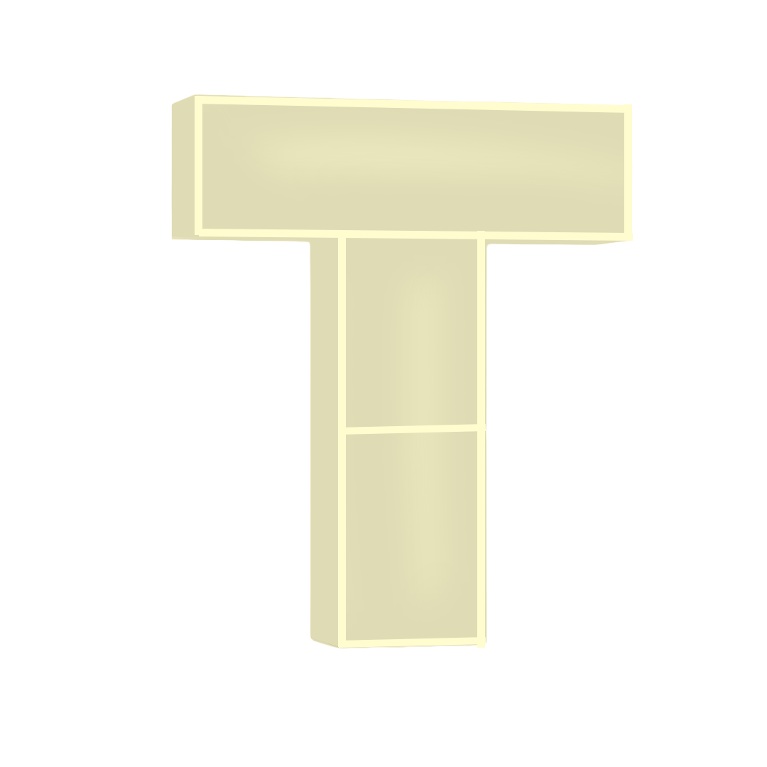 T - Alphabet Shelf