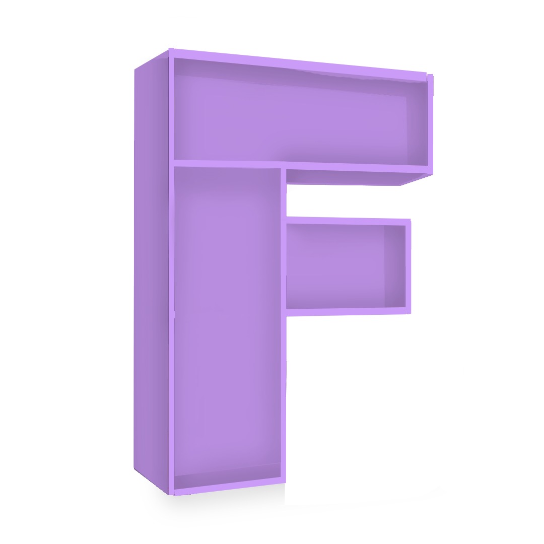 F Alphabet Shelf