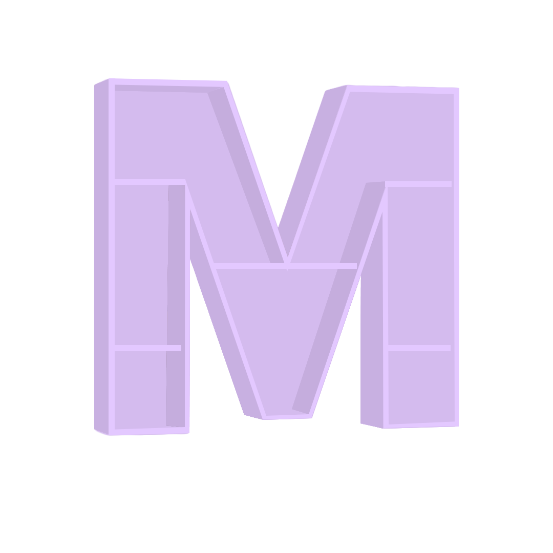 M - Alphabet Shelf