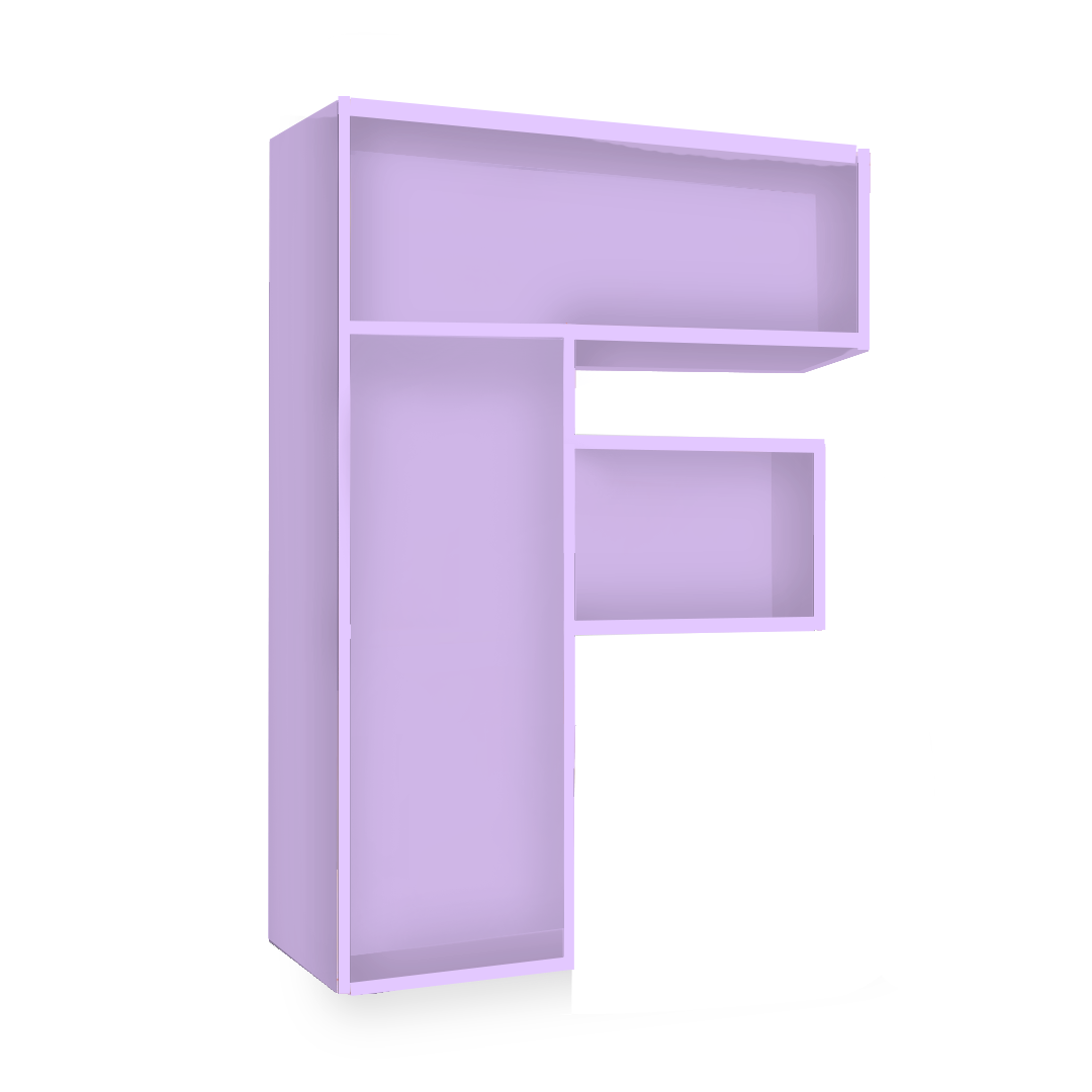 F Alphabet Shelf