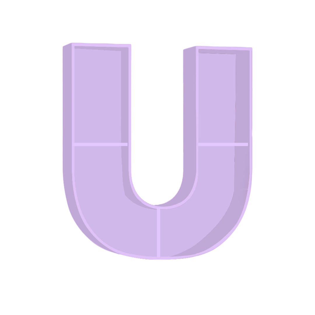 U - Alphabet Shelf