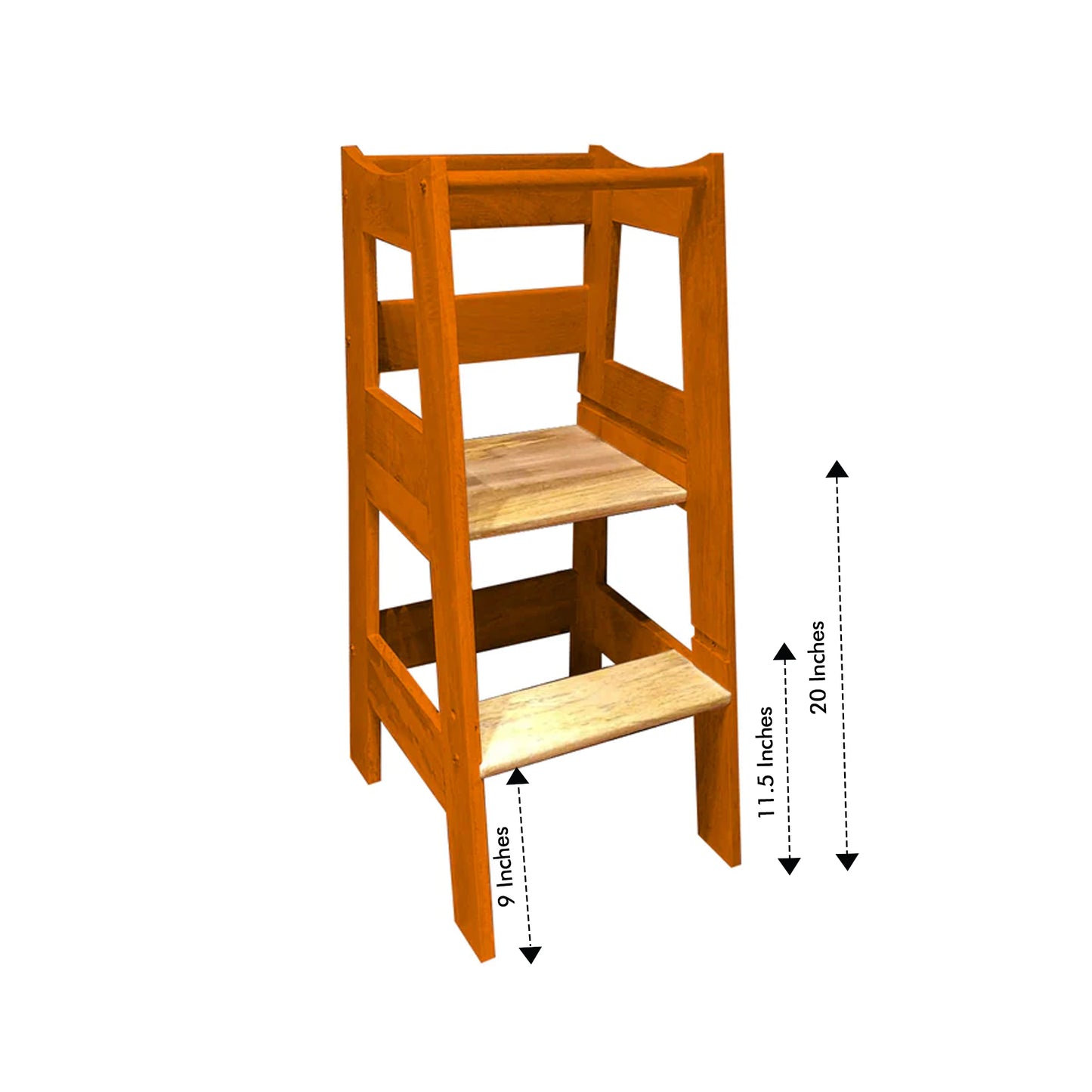 Montessori Helping Tower - Non Foldable | Wooden Montessori Learning Tower | Step - Up stool for kids | Age 18 Months - 7 years