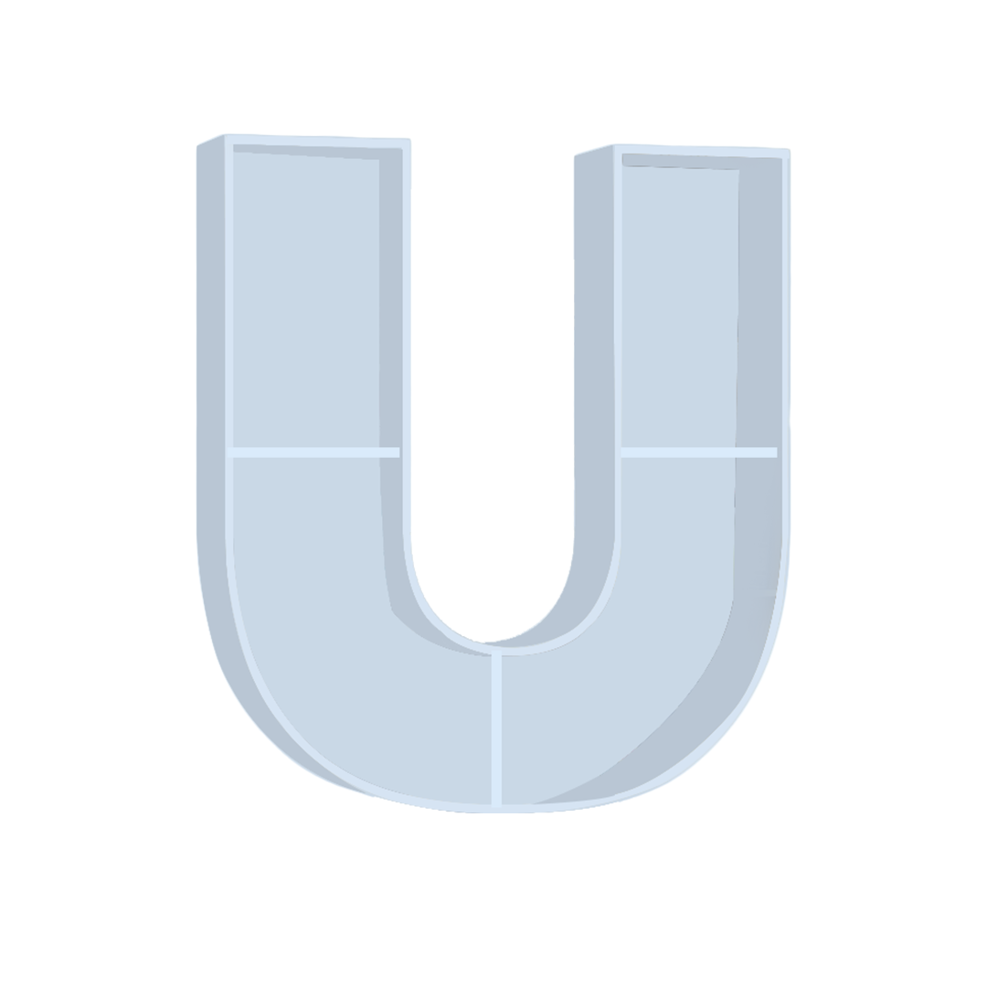 U - Alphabet Shelf