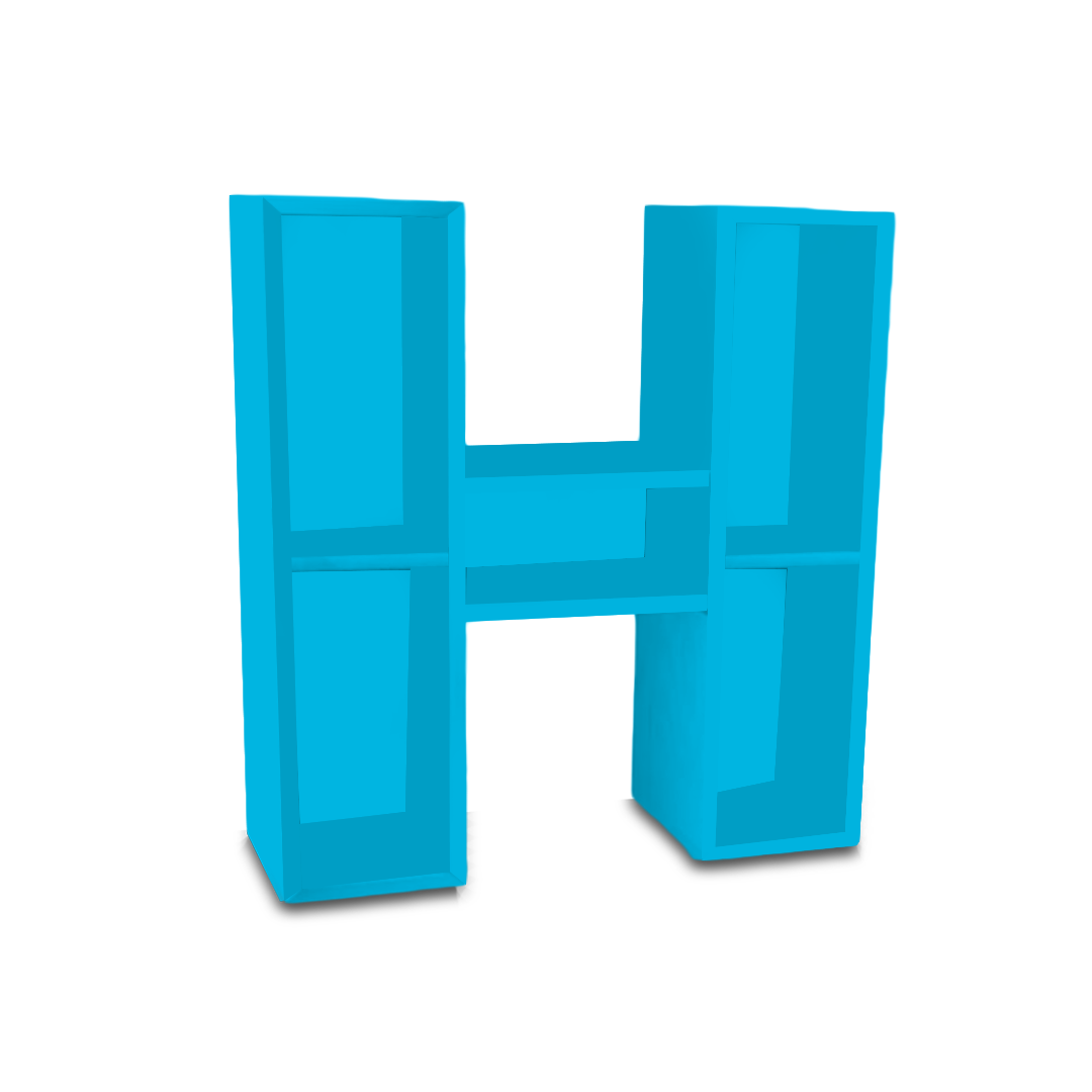 H Alphabet Shelf