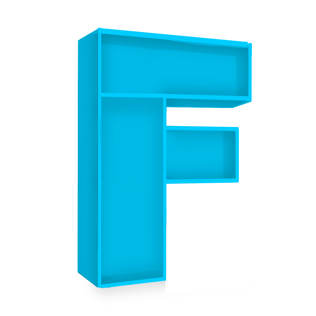 F Alphabet Shelf
