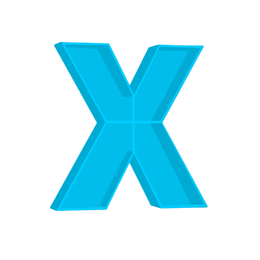 X - Alphabet Shelf