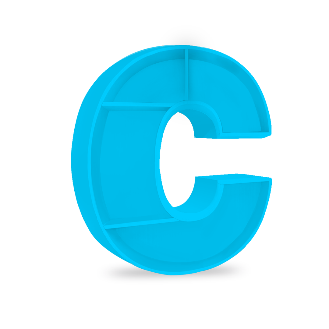 C Alphabet shelf