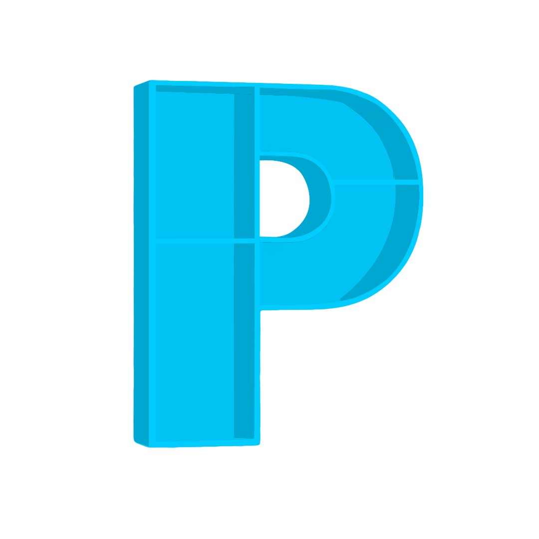 P - Alphabet Shelf