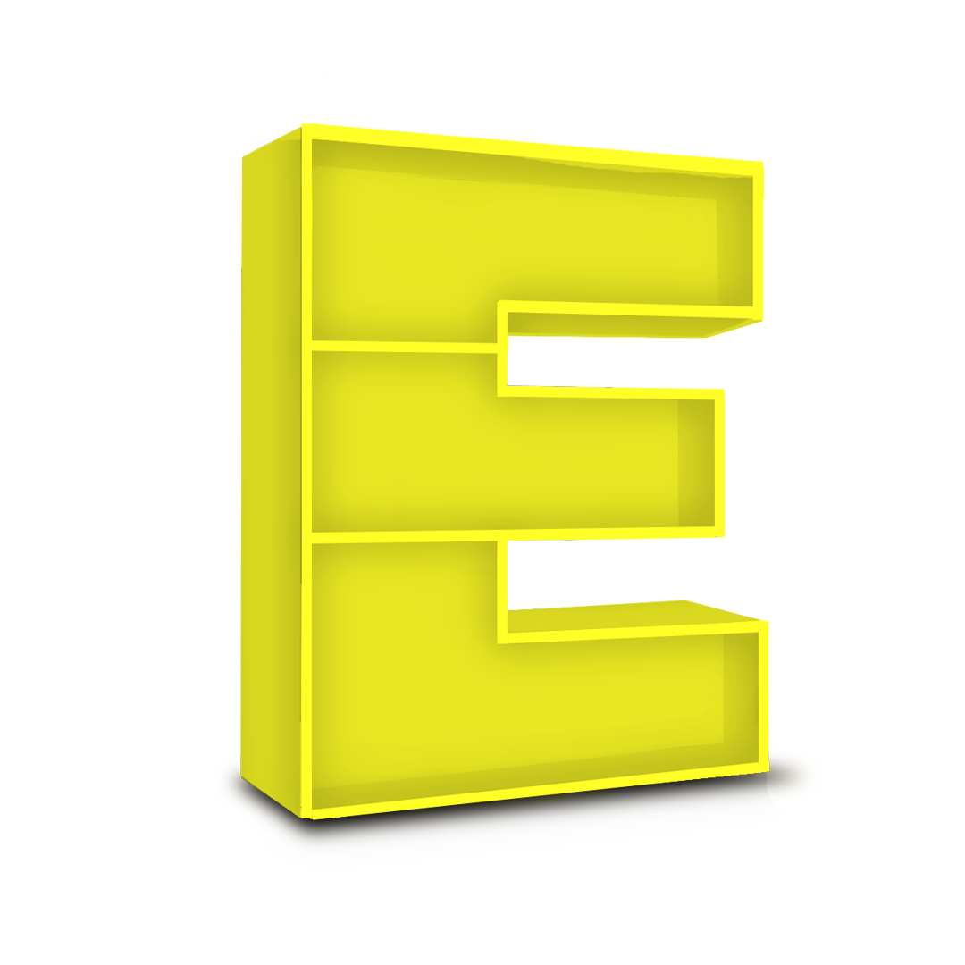E - Alphabet Shelf | Shelf for books | Customised to child's name