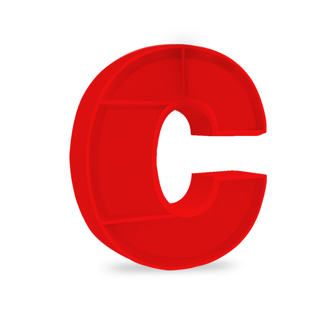 C Alphabet shelf