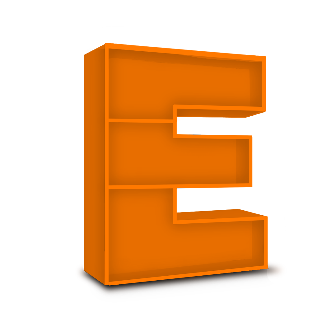 E - Alphabet Shelf | Shelf for books | Customised to child's name