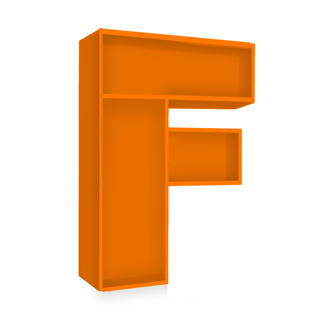F Alphabet Shelf
