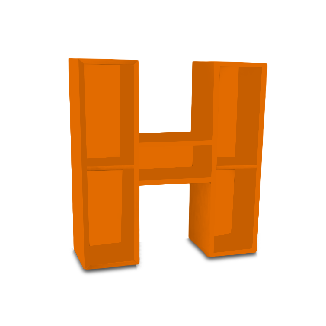 H Alphabet Shelf