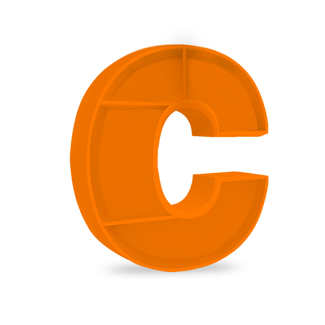 C Alphabet shelf