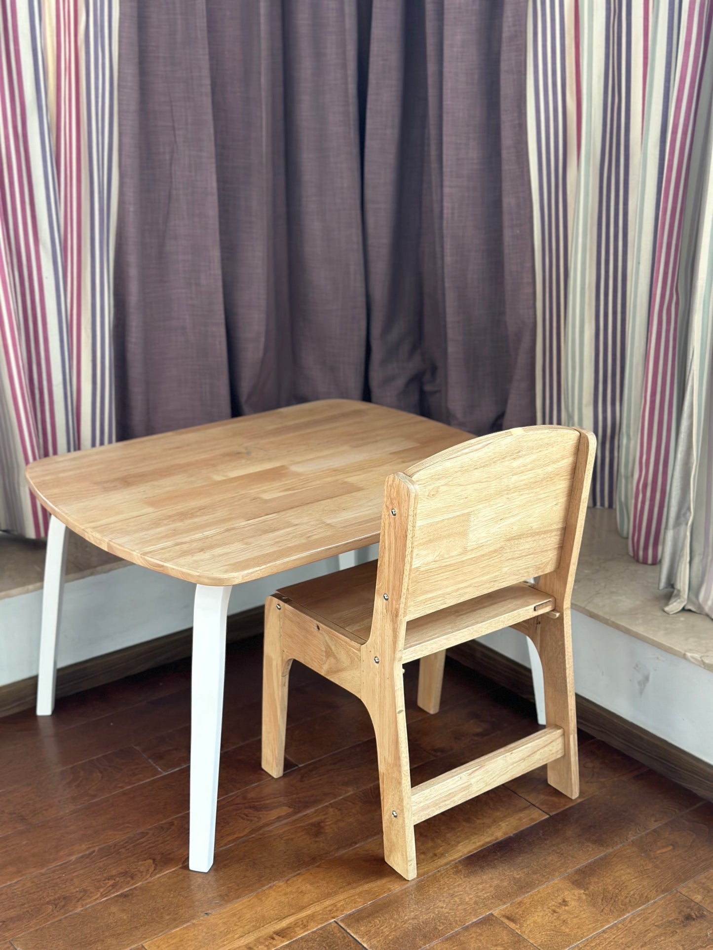 Wooden Study Table & Chair for Kids