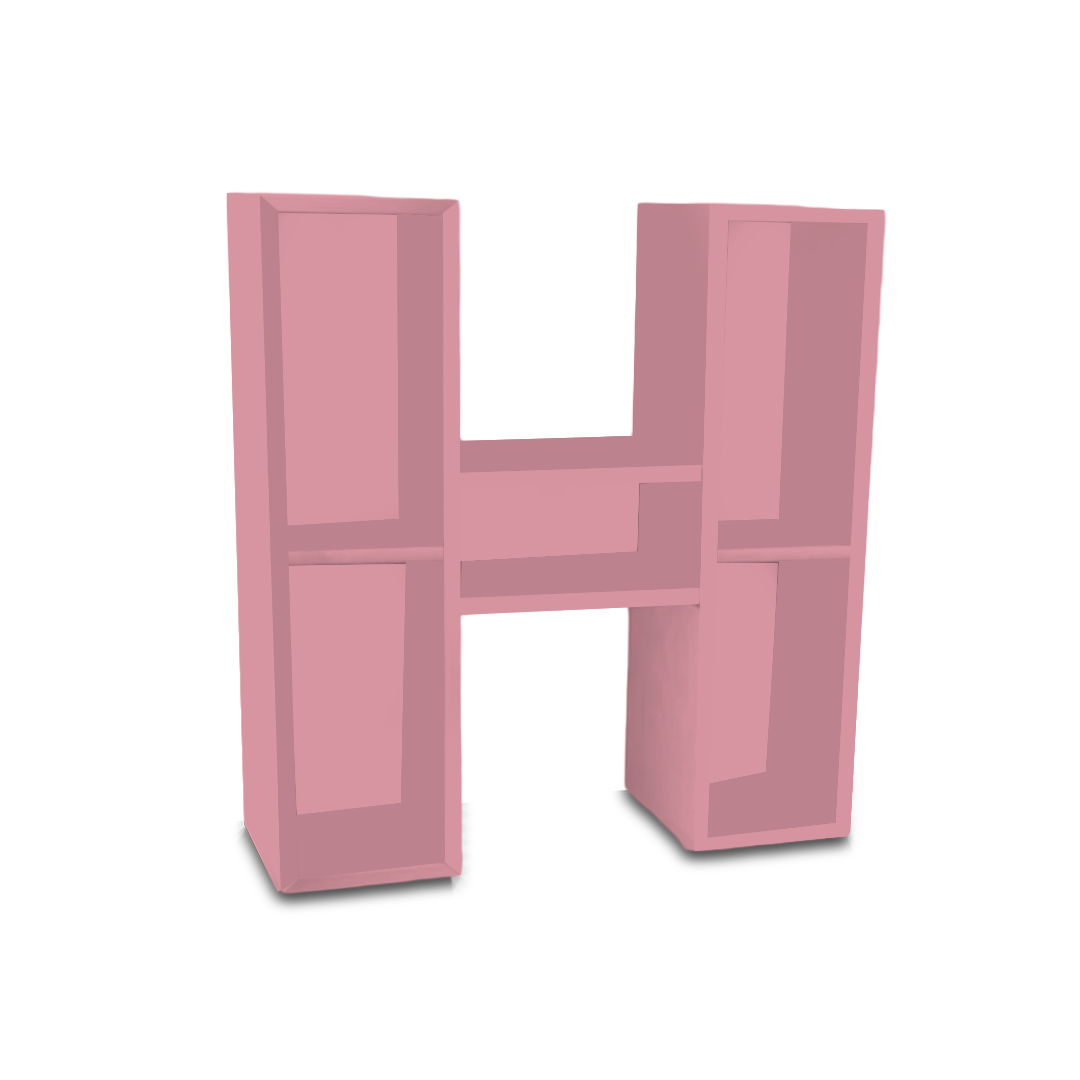 H Alphabet Shelf