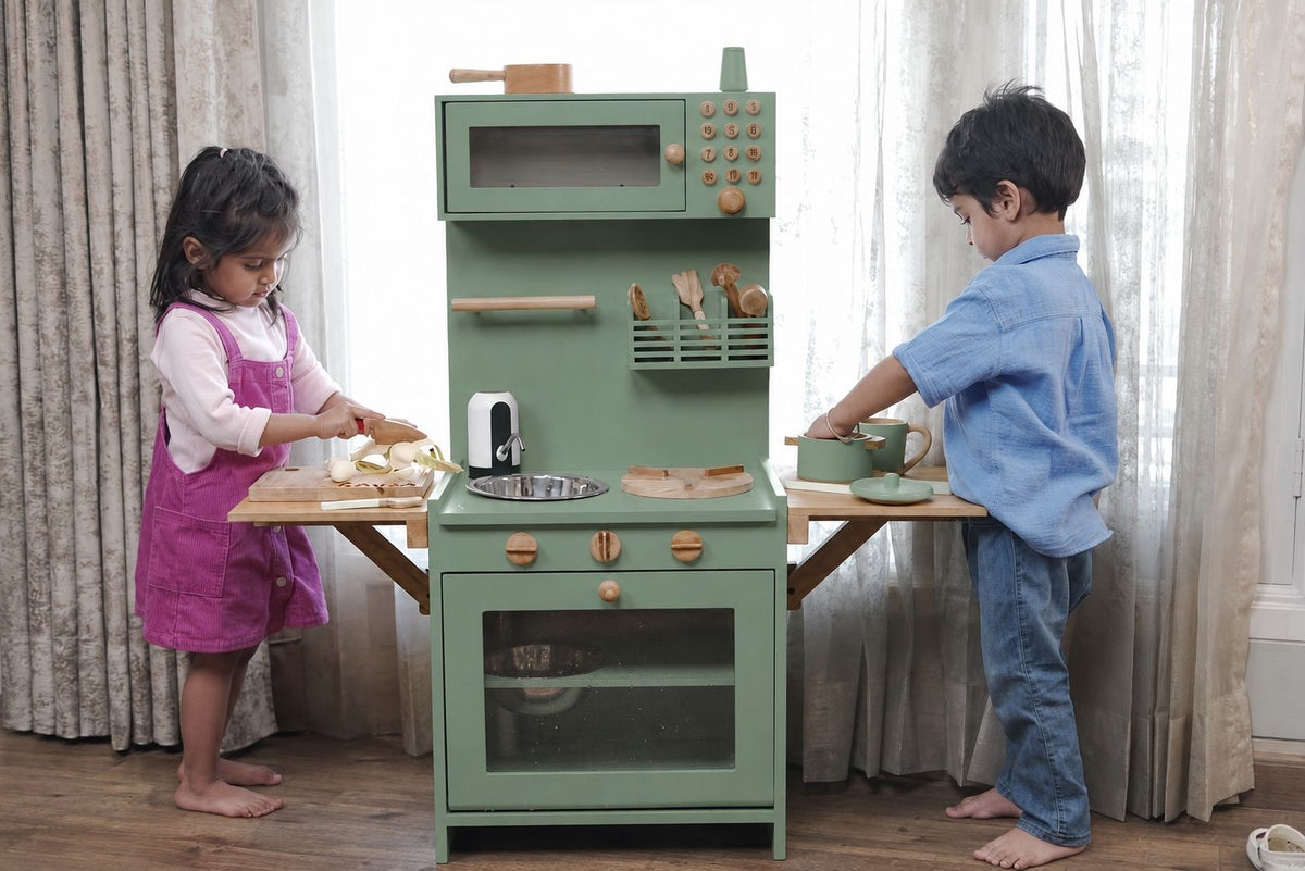Kids Play Kitchen With Water Dispenser
