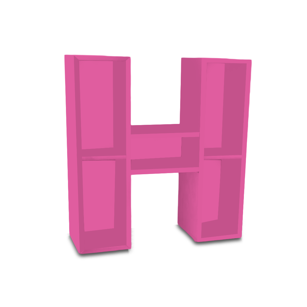 H Alphabet Shelf