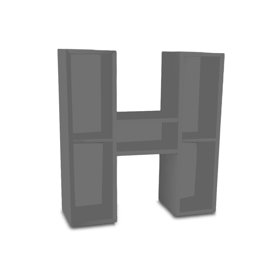 H Alphabet Shelf