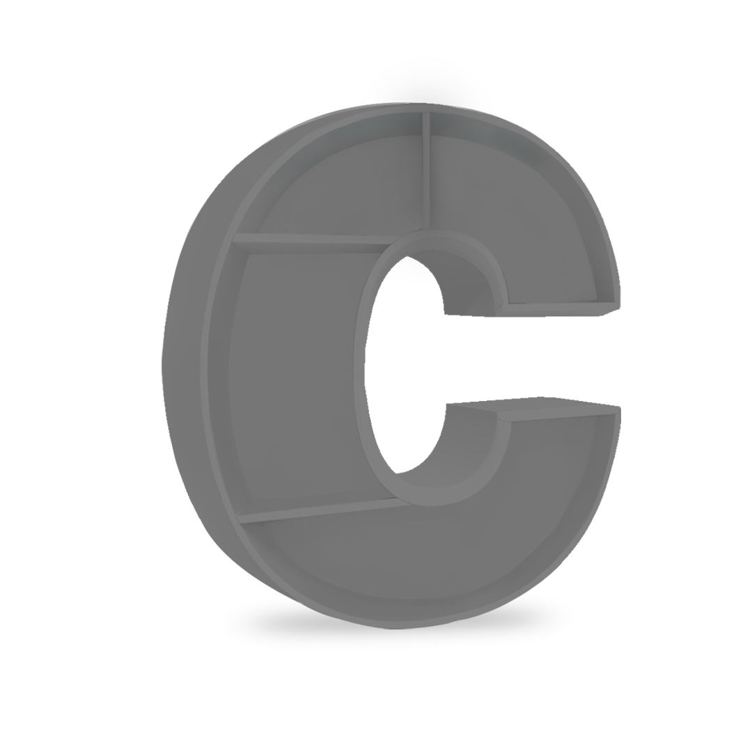 C Alphabet shelf