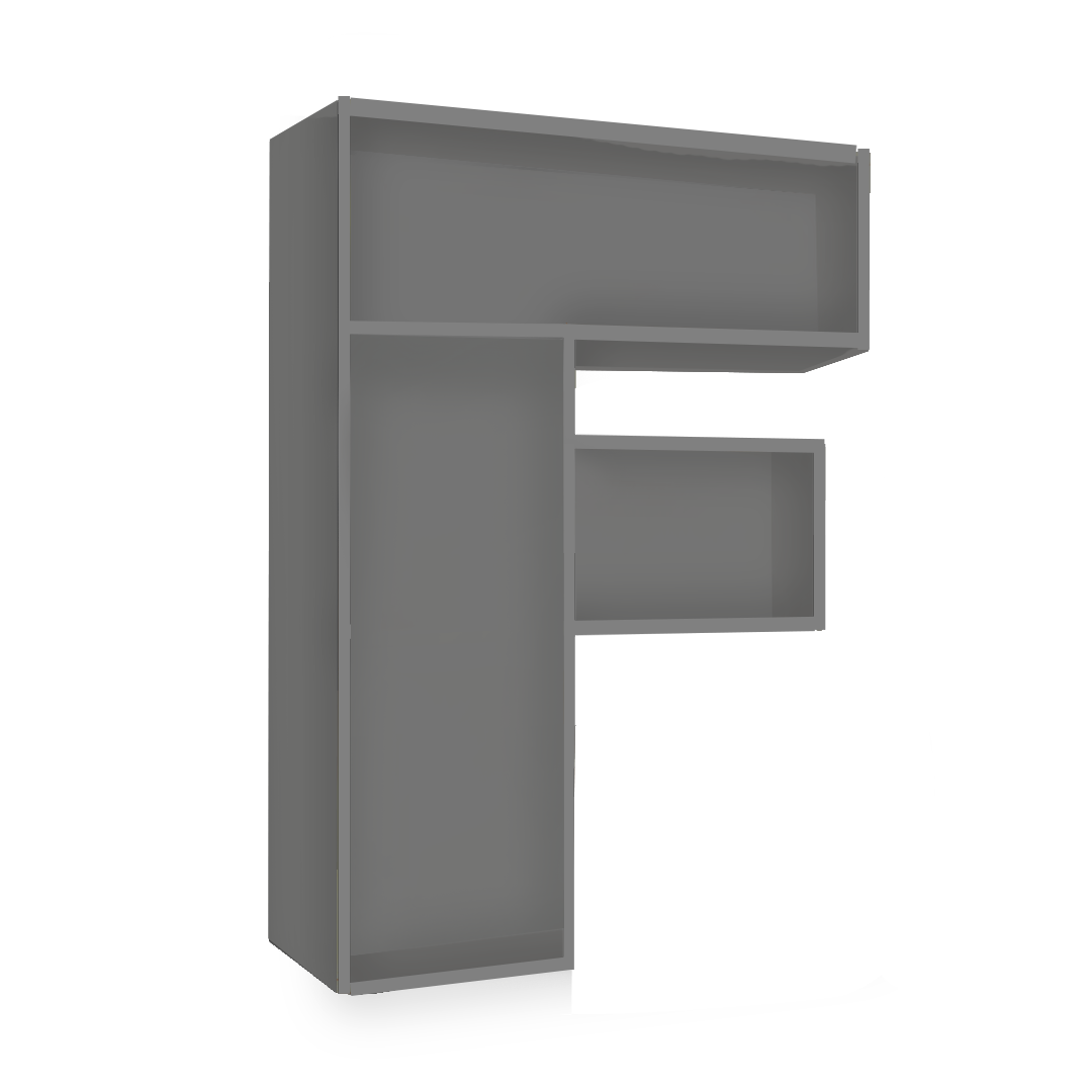 F Alphabet Shelf