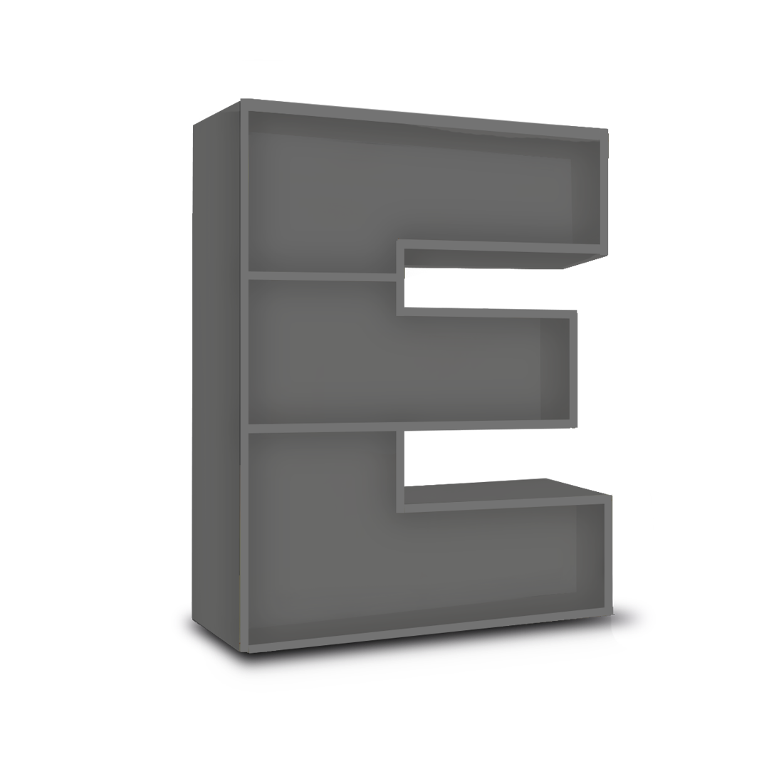 E - Alphabet Shelf | Shelf for books | Customised to child's name