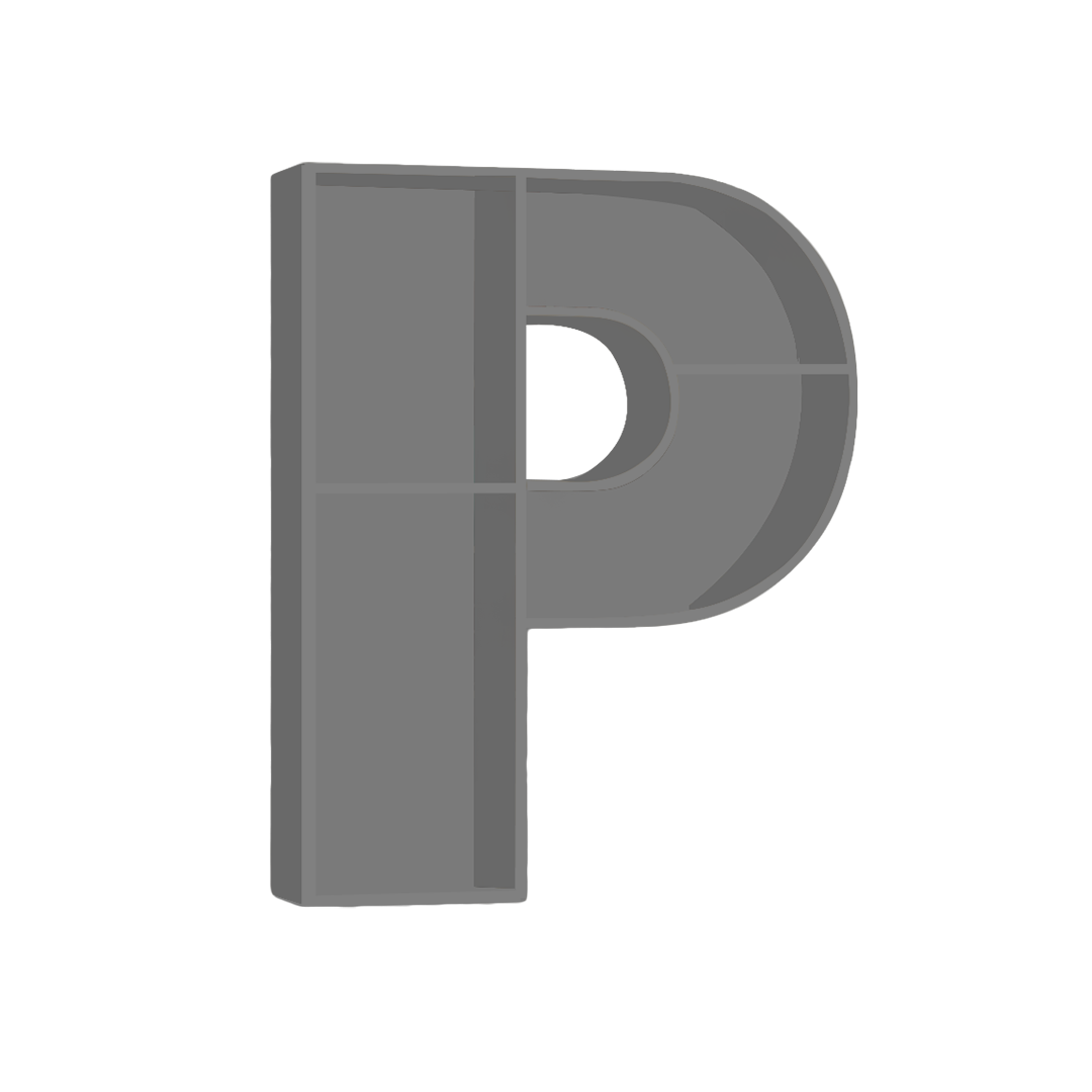 P - Alphabet Shelf