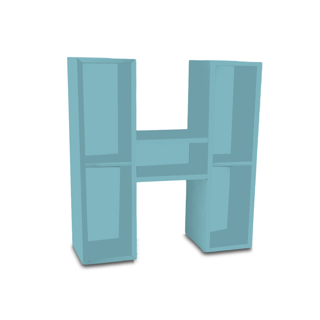 H Alphabet Shelf