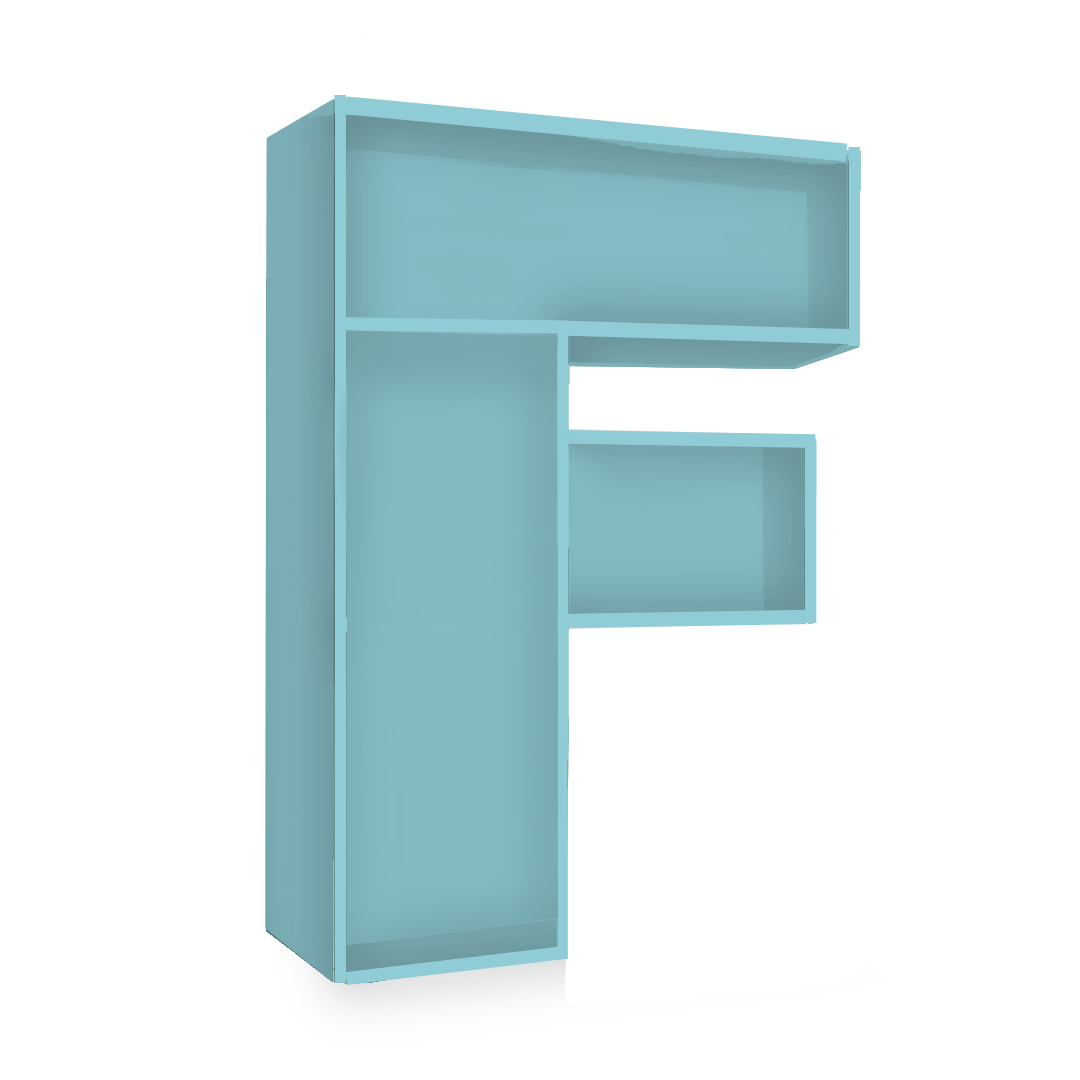 F Alphabet Shelf