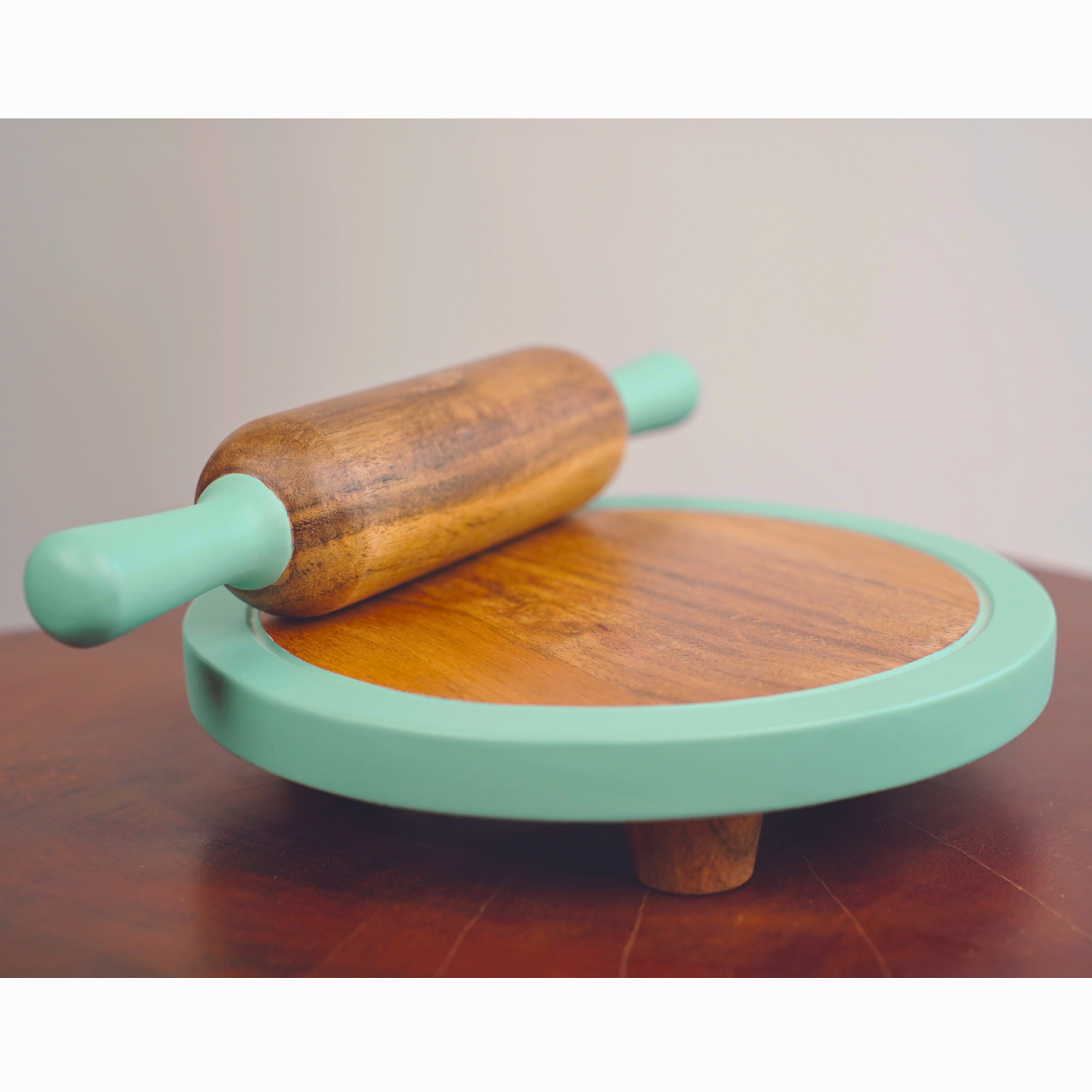 Rolling Pin with Rolling Board | Chapati maker for toddlers | Chakla Belan | Age 2- 10 years | Kids Kitchen Tool | Roti Maker | Pretend Play