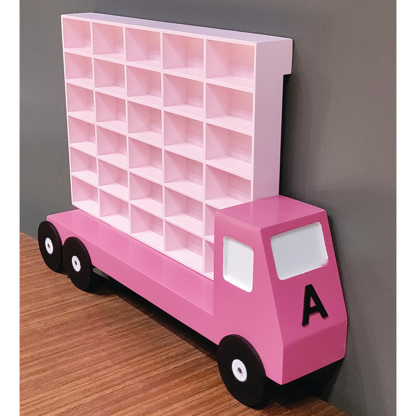 Monster Truck Garage - 30 slots | Toy Cars Organizer | Storage for Cars | Hot Wheels Organizer | Kids Room Decor