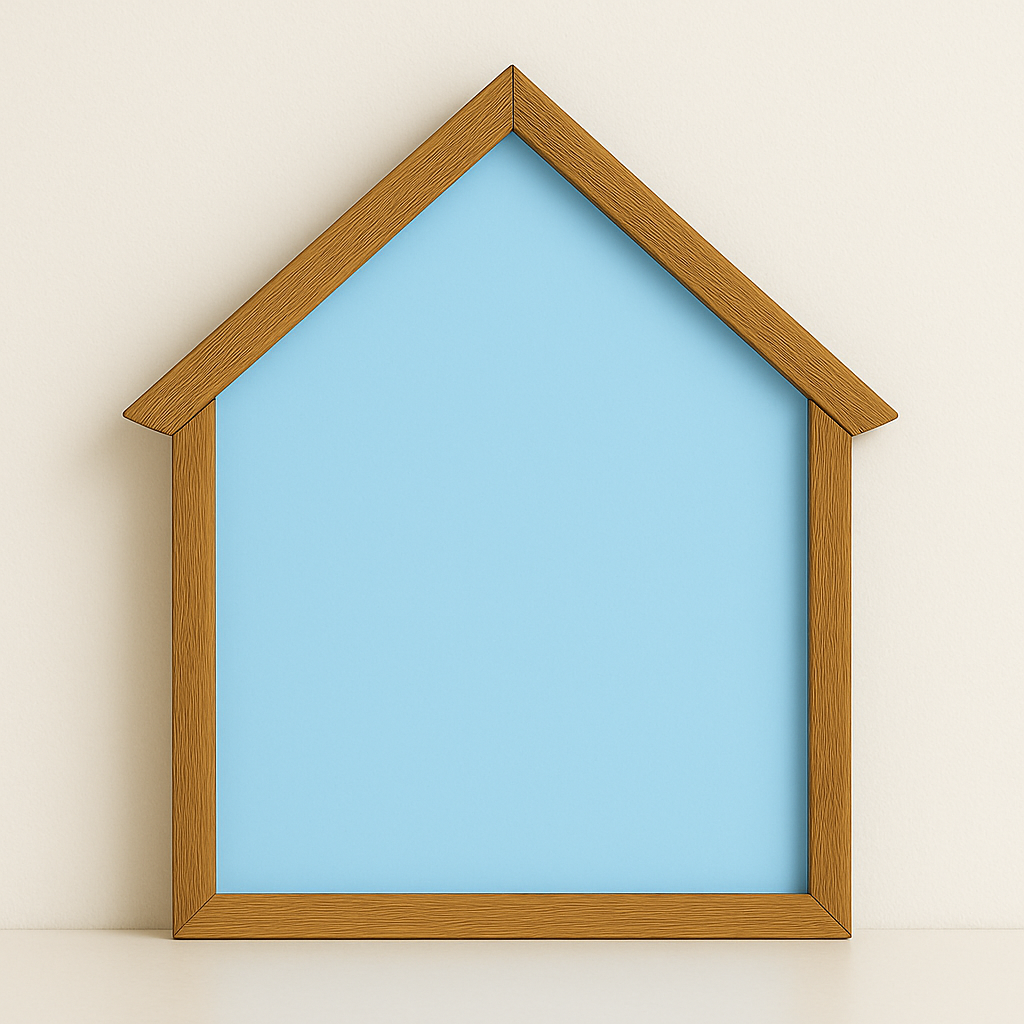 Colourful Magnetic Scribbling Board | House Shaped
