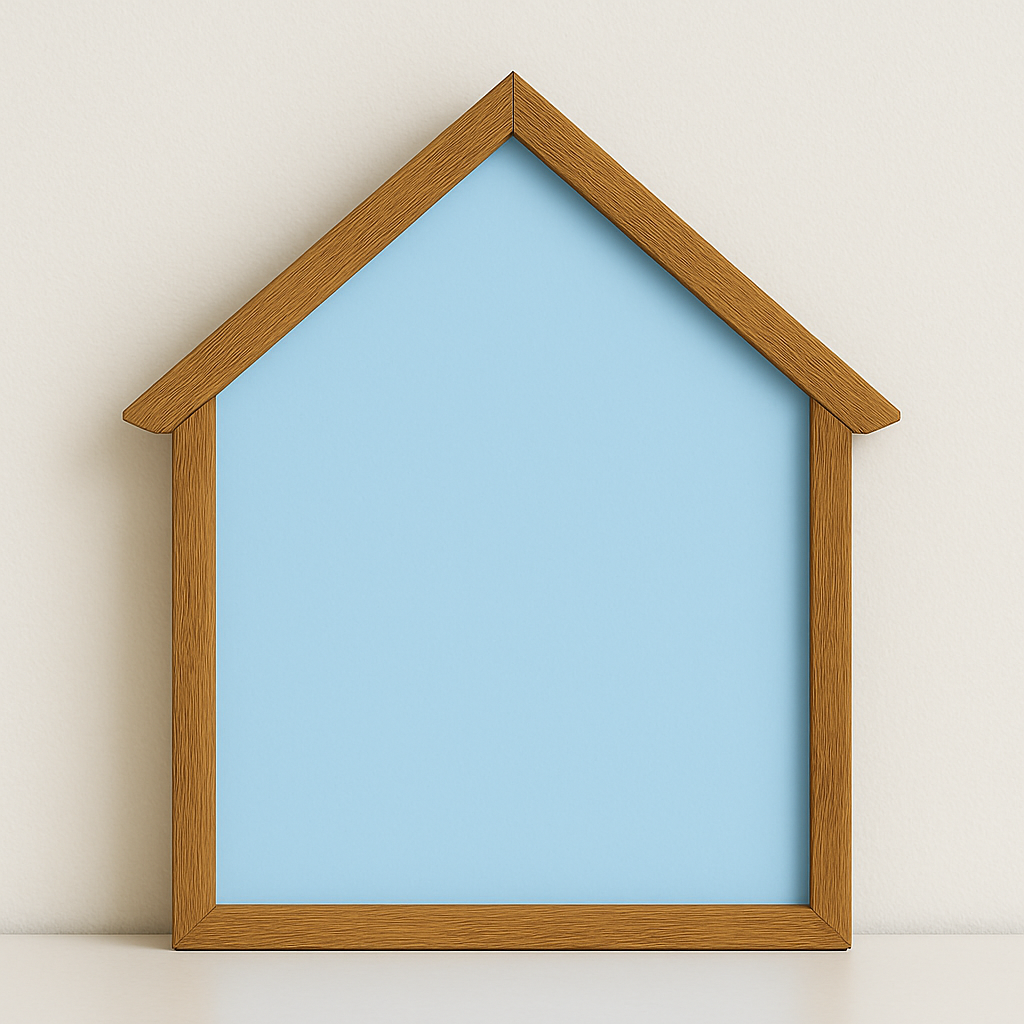 Colourful Magnetic Scribbling Board | House Shaped