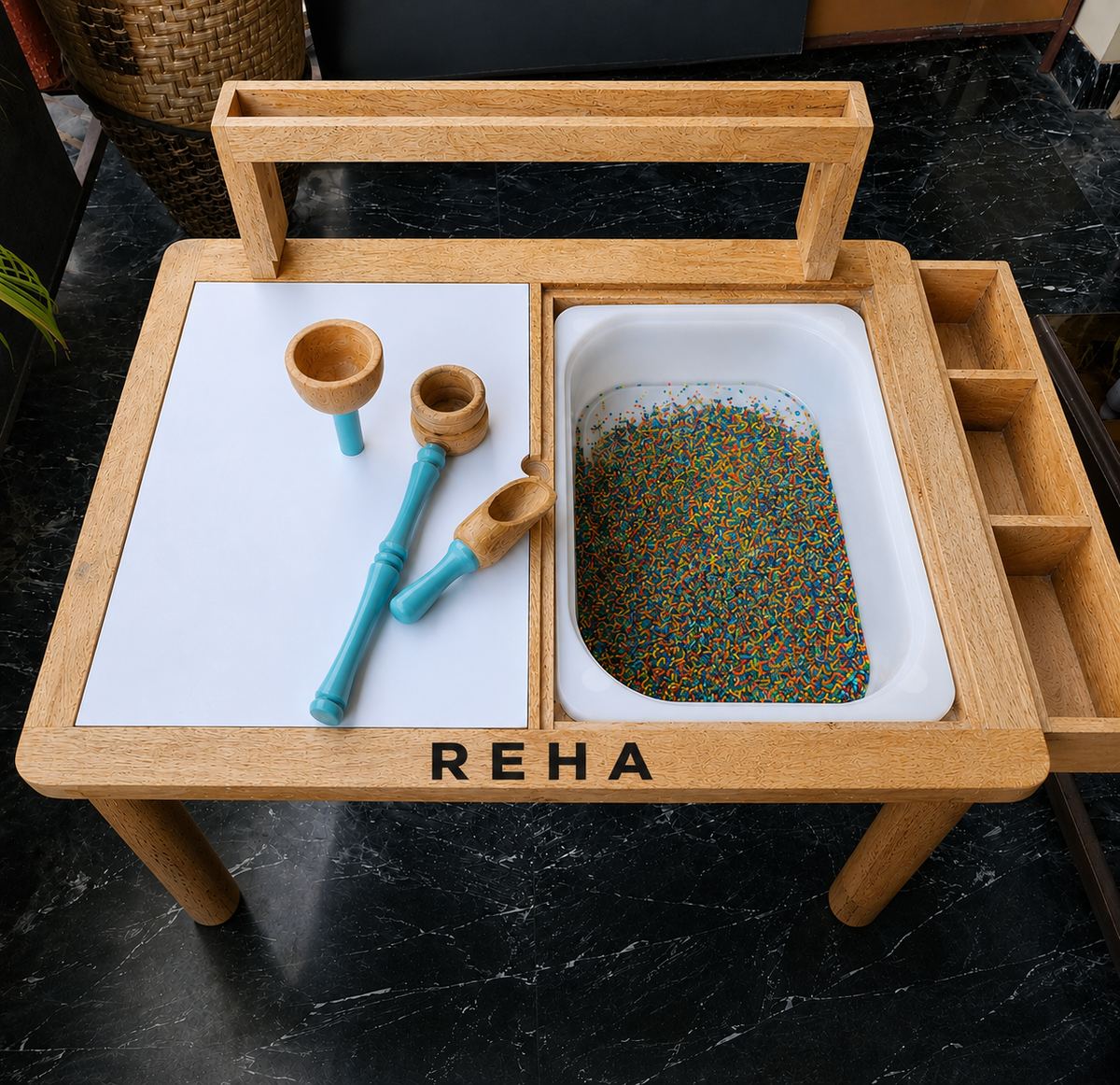 Sensory Table with Art station | Kids study table