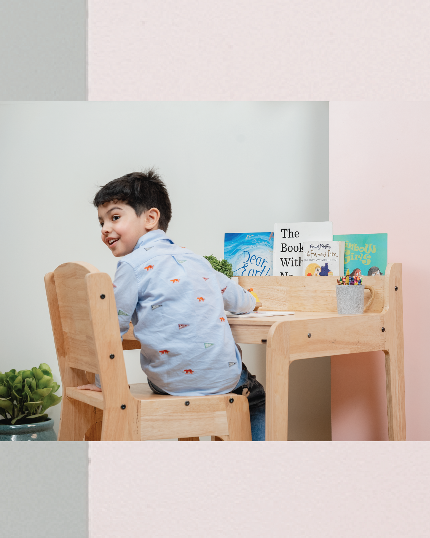 Study Table and Chair - Solid Rubberwood set | Study Table | Study Table for kids | Kids Study Table