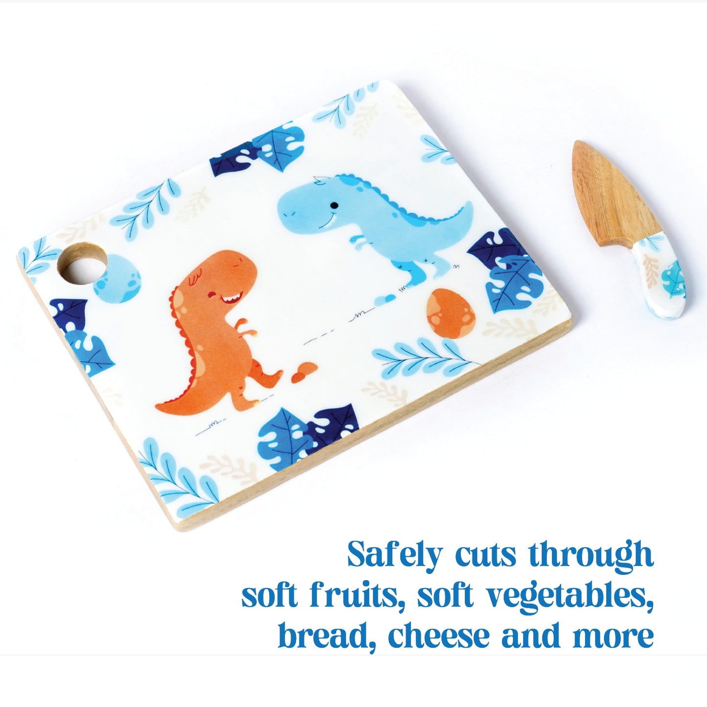 Dinosaur theme - Mini Montessori Knife and Chopping Board