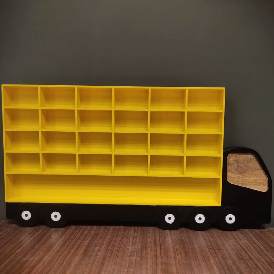 Monster Truck Garage - 25 Slots | Toy Cars Organizer | Storage for Cars | Hot Wheels Organizer | Kids Room Decor