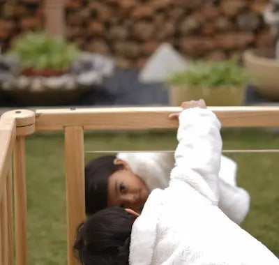 wooden foldable playpen