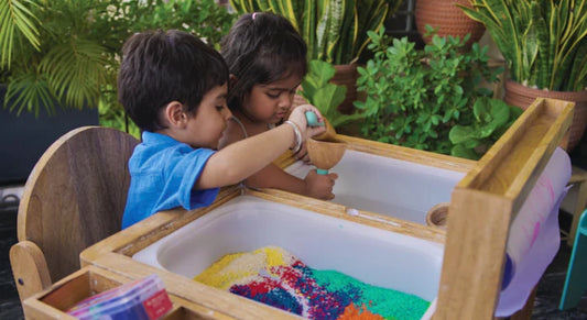 Emphasizing the Importance of Child-Centered Learning with Montessori Sensory Table