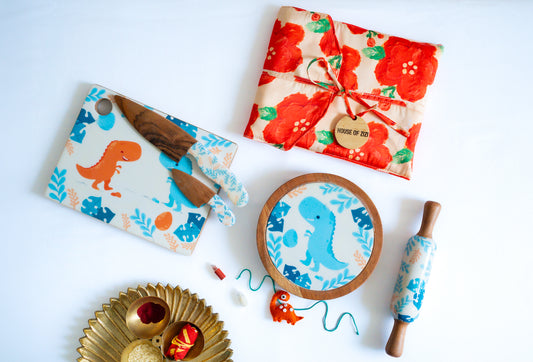 Montessori Mealtime Kit - Dinosaur Theme