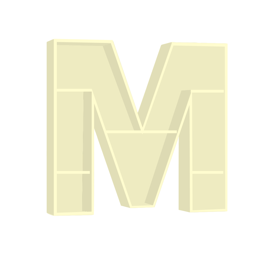 M - Alphabet Shelf