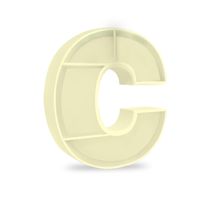 C Alphabet shelf