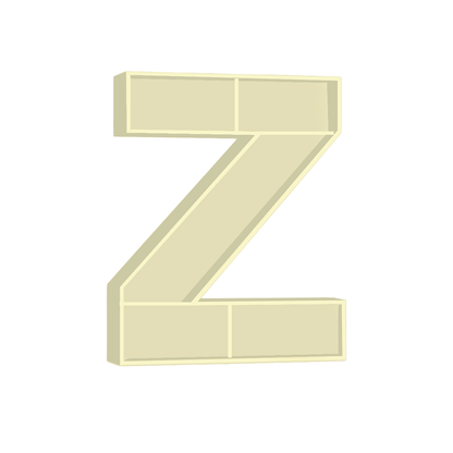 Z - Alphabet Shelf