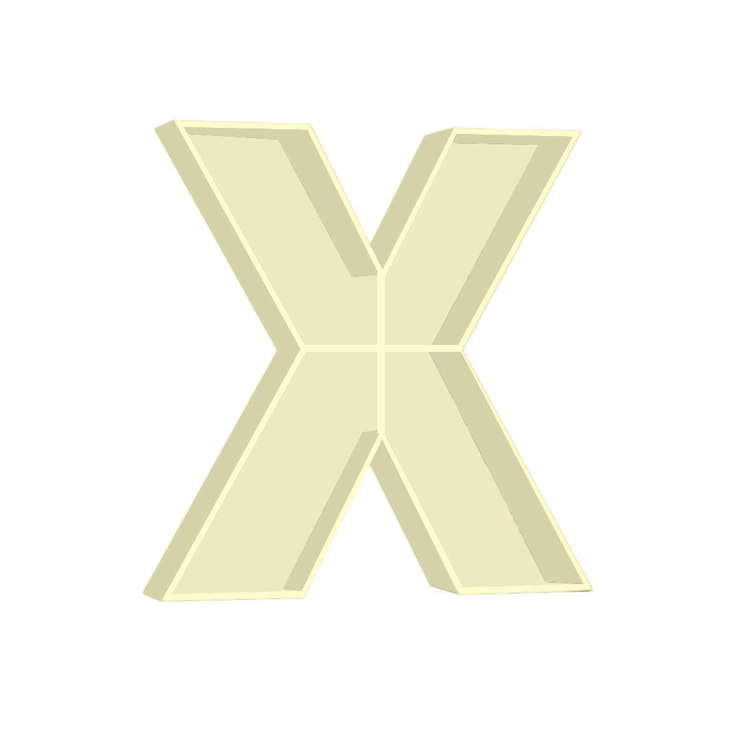 X - Alphabet Shelf